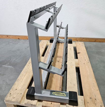 Technogym Chrom Hantelsatz Paare 1-10kg, 10 Paare inkl. Ständer, Rahmenfarbe Silber, gebraucht mit Gebrauchsspuren