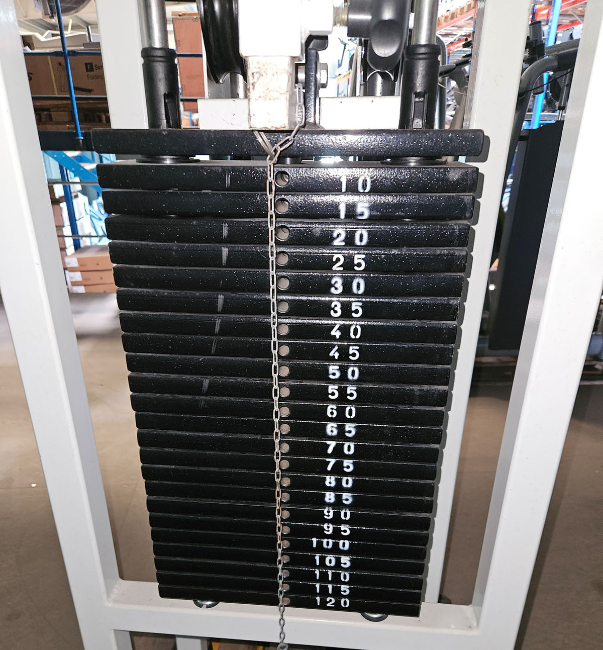 Panatta calf machine standing, Calf Machine, Basic Line, calf press, old school bodybuilding, frame color white, used with signs of wear, tested condition