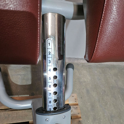 Technogym 2er Set Lower Back Bench und Abdominal Bench - Hyperextension Rückenstreckerbank und verstellbare Bauchbank, Rahmen Silber, gebraucht - überholter Zustand