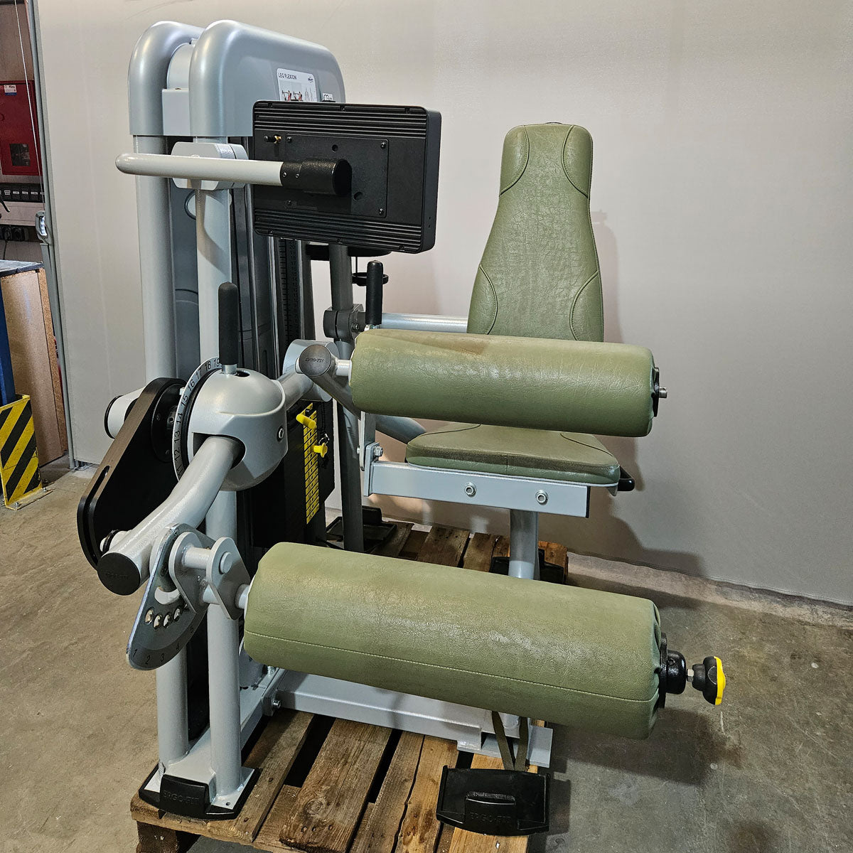 Ergo-Fit Leg Flexion 4100 S Med mit Display, Beinbeuger sitzend mit medizinischer Zulassung, MPG, Baujahr 2020, Rahmen Silber, gebraucht - überholter Zustand