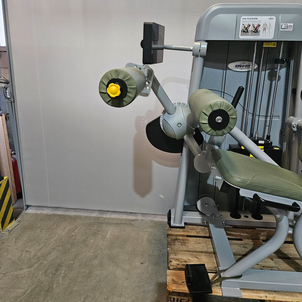Ergo-Fit Leg Flexion 4100 S Med mit Display, Beinbeuger sitzend mit medizinischer Zulassung, MPG, Baujahr 2020, Rahmen Silber, gebraucht - überholter Zustand