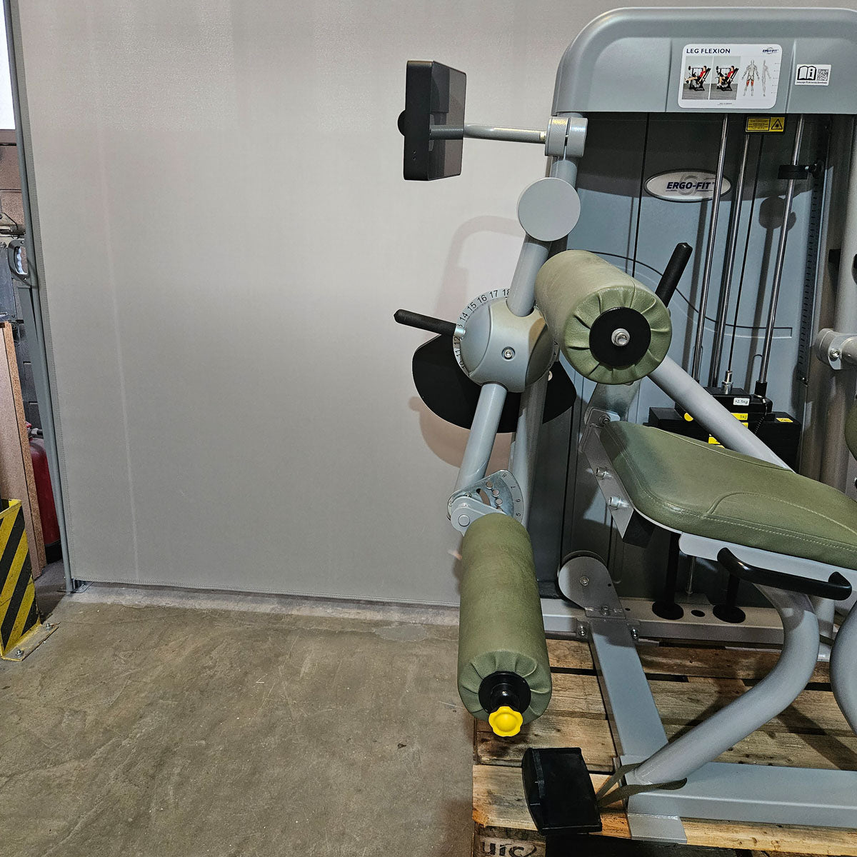 Ergo-Fit Leg Flexion 4100 S Med mit Display, Beinbeuger sitzend mit medizinischer Zulassung, MPG, Baujahr 2020, Rahmen Silber, gebraucht - überholter Zustand