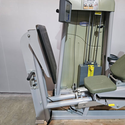 Ergo-Fit Funktionsstemme, Beinpresse verstellbar, 172,5kg Gewichtsblock, 4000 S MED Serie, MPG, Reha, Rahmenfarbe Silber, gebraucht - überholter Zustand