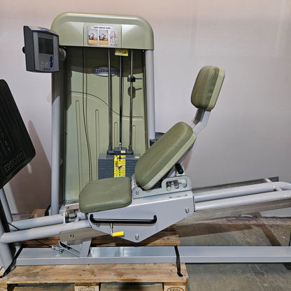 Ergo-Fit Funktionsstemme, Beinpresse verstellbar, 172,5kg Gewichtsblock, 4000 S MED Serie, MPG, Reha, Rahmenfarbe Silber, gebraucht - überholter Zustand