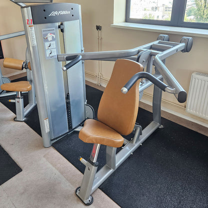 Life Fitness Optima Series - 12 Kraftgeräte im Set, 14 Trainingsstationen, Farbe Silber, gebraucht - überholter Zustand