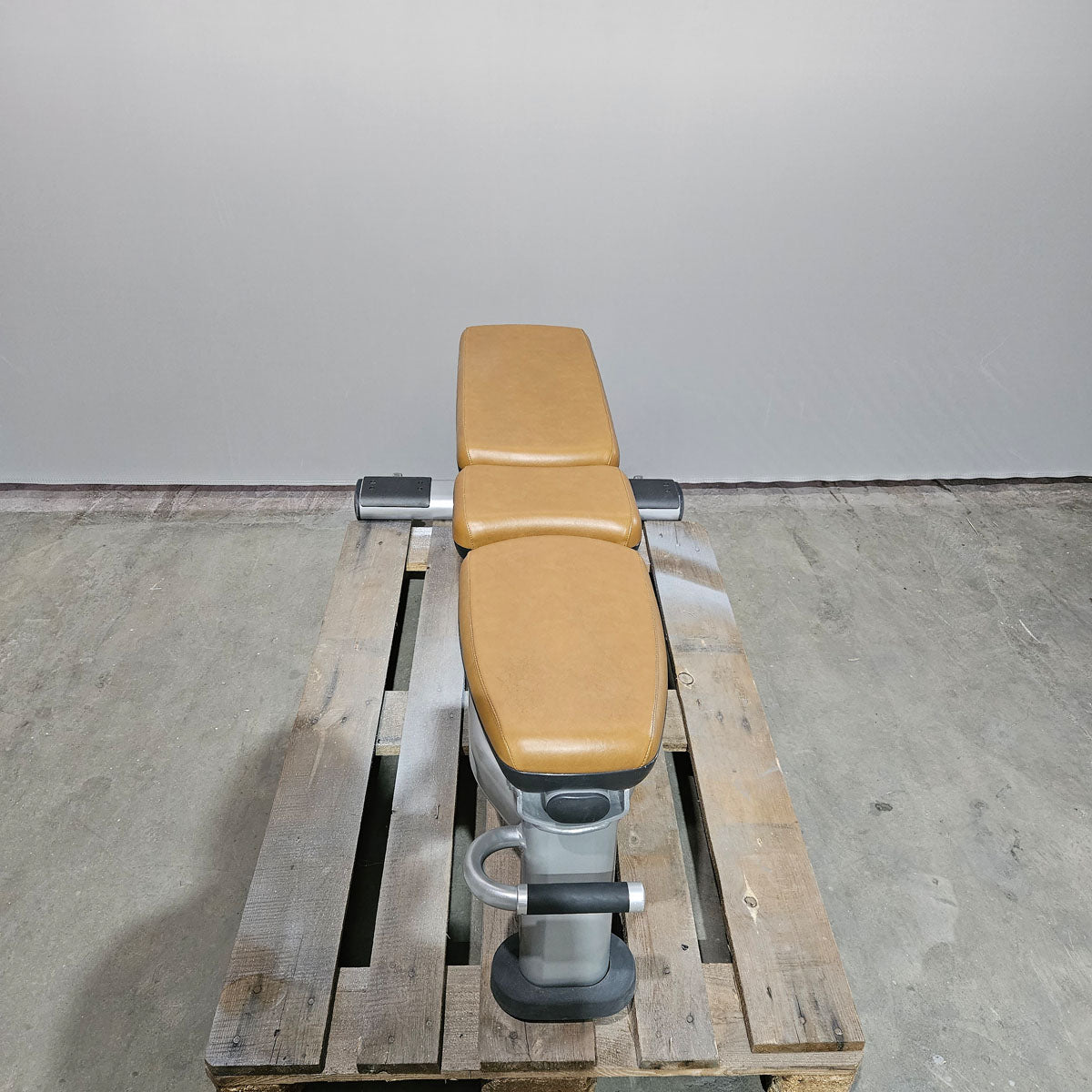 Life Fitness Multibank verstellbar, Multi-Adjustable Bench SMAB, Signature Serie, Rahmenfarbe Silber, Polsterfarbe Orange, gebrauchter - überholter Zustand