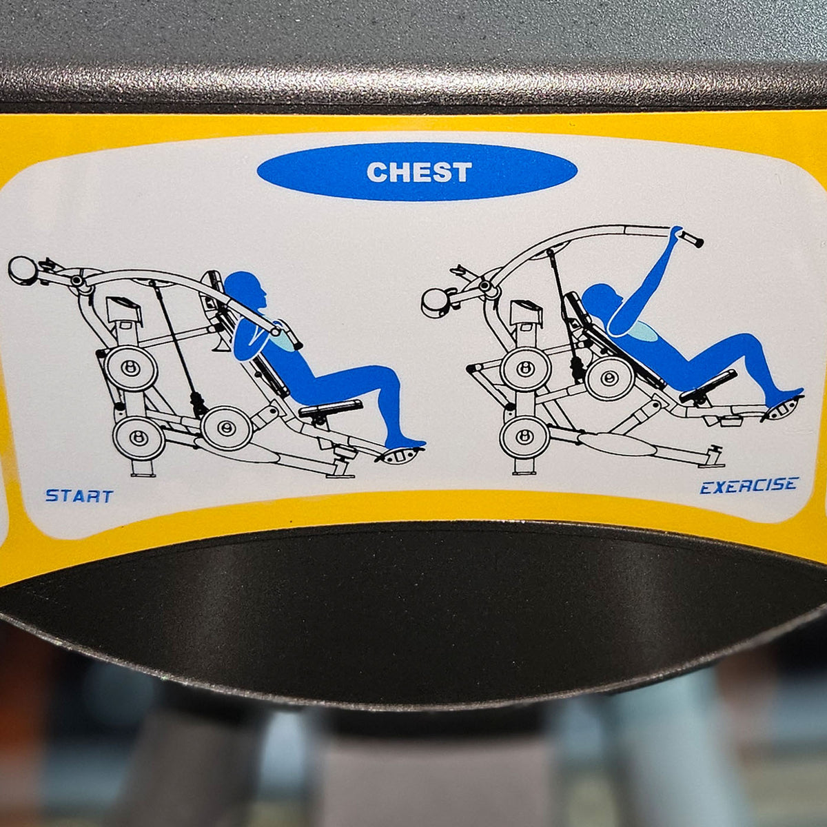 Hoist Roc-IT Incline Chestpress, RPL-5303 Bankdrückmaschine Schräg, schräge Brustpresse, Roc IT Plate loaded Serie, Rahmenfarbe Silber, gebraucht - überholter Zustand