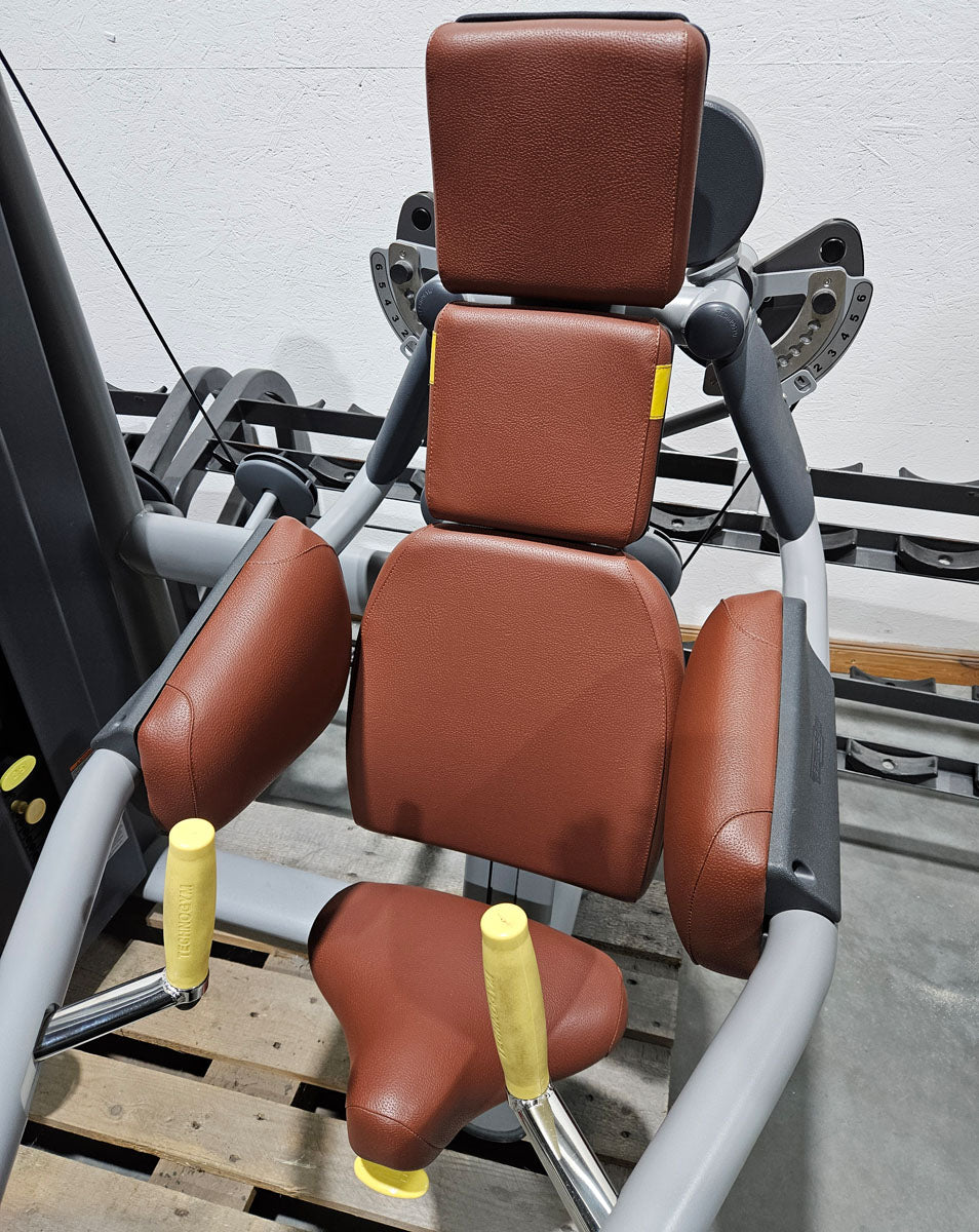 Technogym Selection Pro Seitheben, Delts Machine Kraftgerät für Schultertraining, Lateral Raise, Rahmenfarbe Silber, gebraucht - überholter Zustand