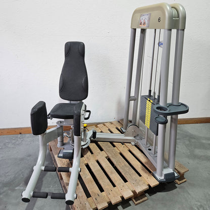 Ergo-Fit Abduktorenmaschine, Hip Abduction Abductor, 4000 Serie, Rahmenfarbe Silber, Polster Schwarz, gebraucht - überholter Zustand