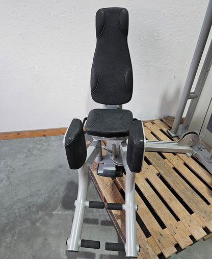Ergo-Fit Abduktorenmaschine, Hip Abduction Abductor, 4000 Serie, Rahmenfarbe Silber, Polster Schwarz, gebraucht - überholter Zustand
