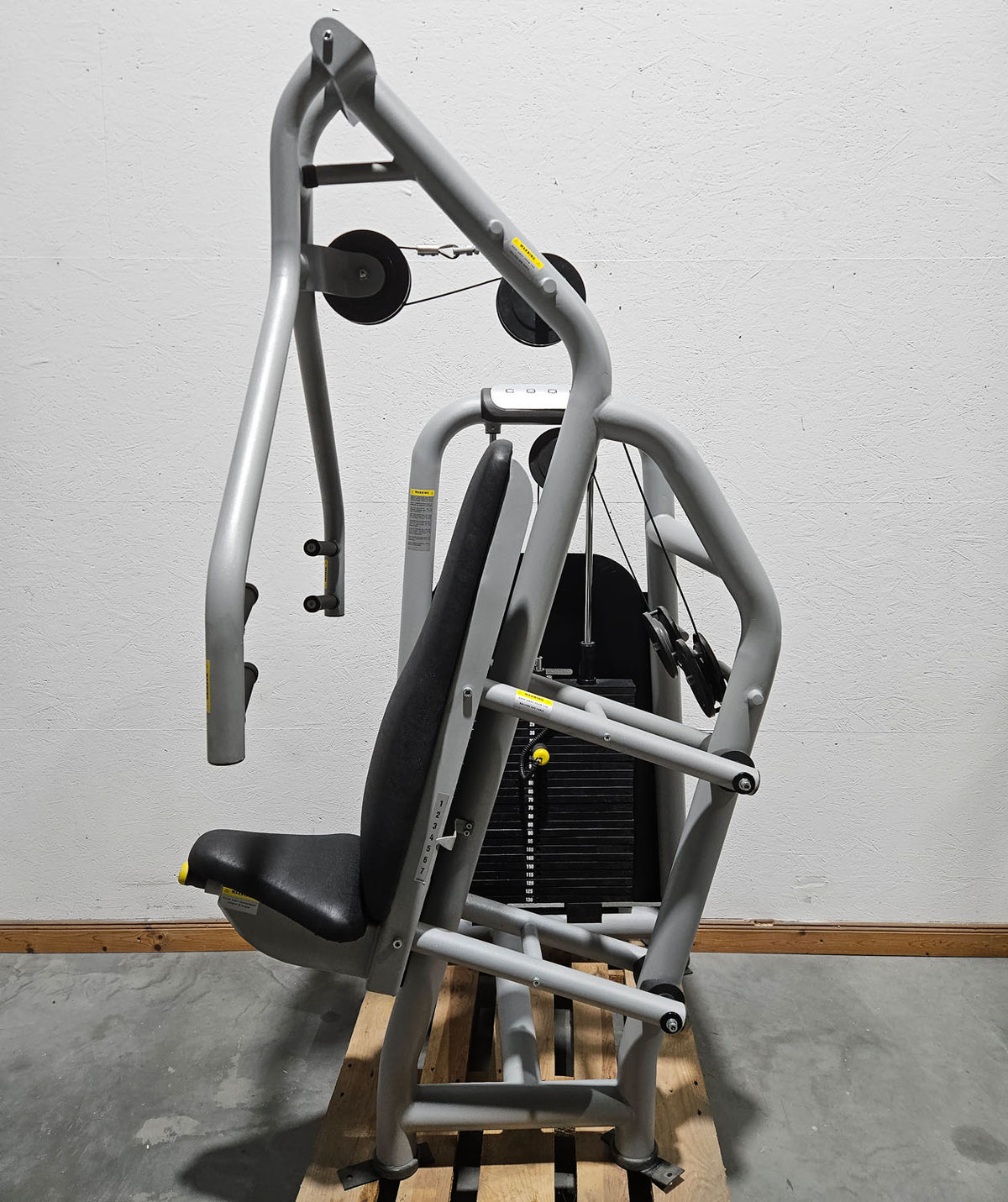 Jimsa Bankdrückmaschine, Brustpresse, Chestpress, Coolline, Rahmenfarbe Silber, gebraucht - überholter Zustand