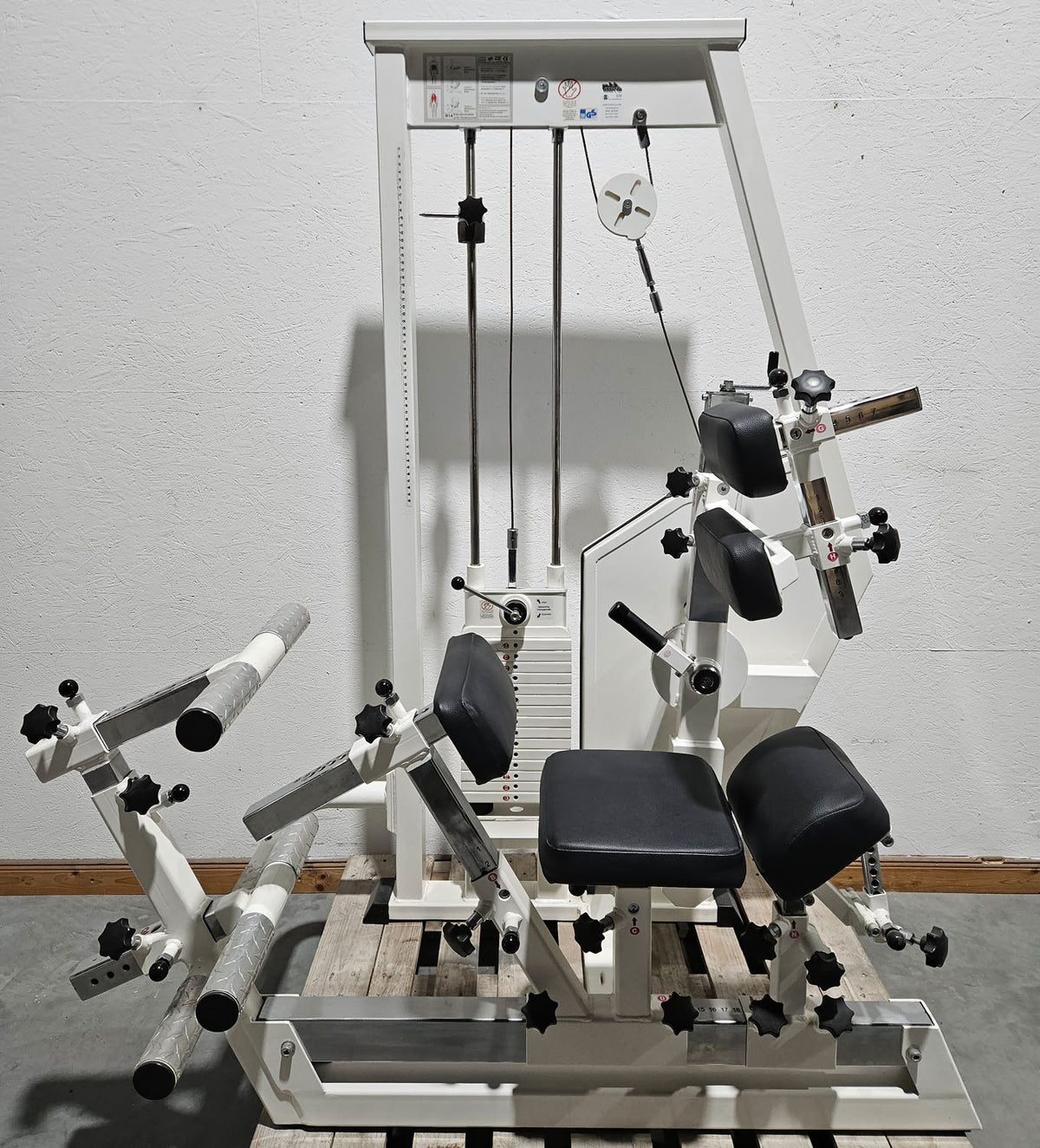 MKB Keller R14 Extensionstrainer, großer Rückenstrecker, sehr variabel einstellbar, Lower Back Machine, Hyperextension, Farbe Weiß, gebraucht - überholter Zustand