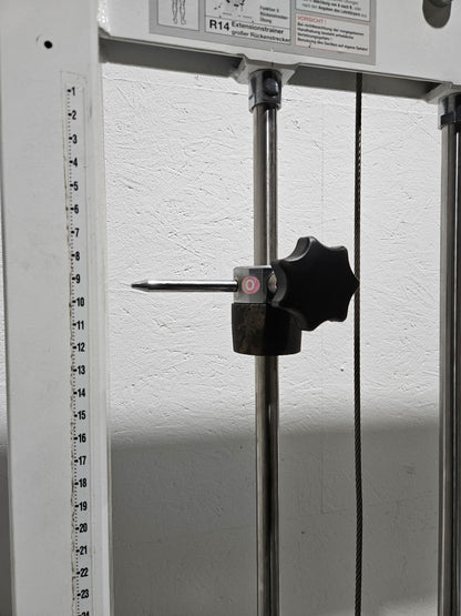 MKB Keller R14 Extensionstrainer, großer Rückenstrecker, sehr variabel einstellbar, Lower Back Machine, Hyperextension, Farbe Weiß, gebraucht - überholter Zustand