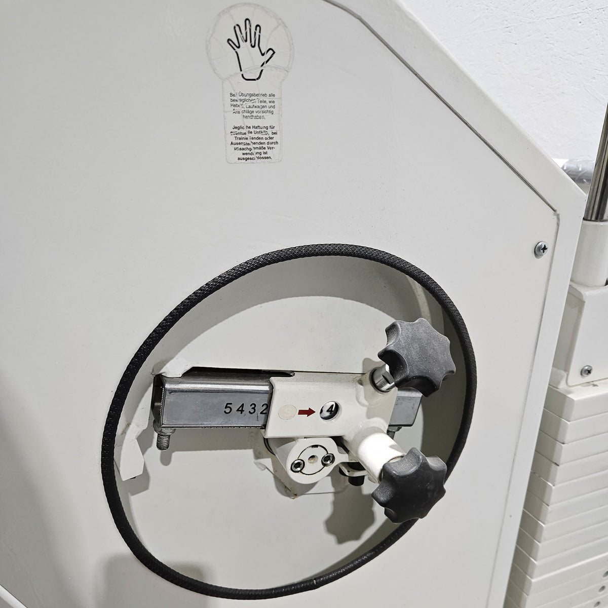 MKB Keller R14 Extensionstrainer, großer Rückenstrecker, sehr variabel einstellbar, Lower Back Machine, Hyperextension, Farbe Weiß, gebraucht - überholter Zustand