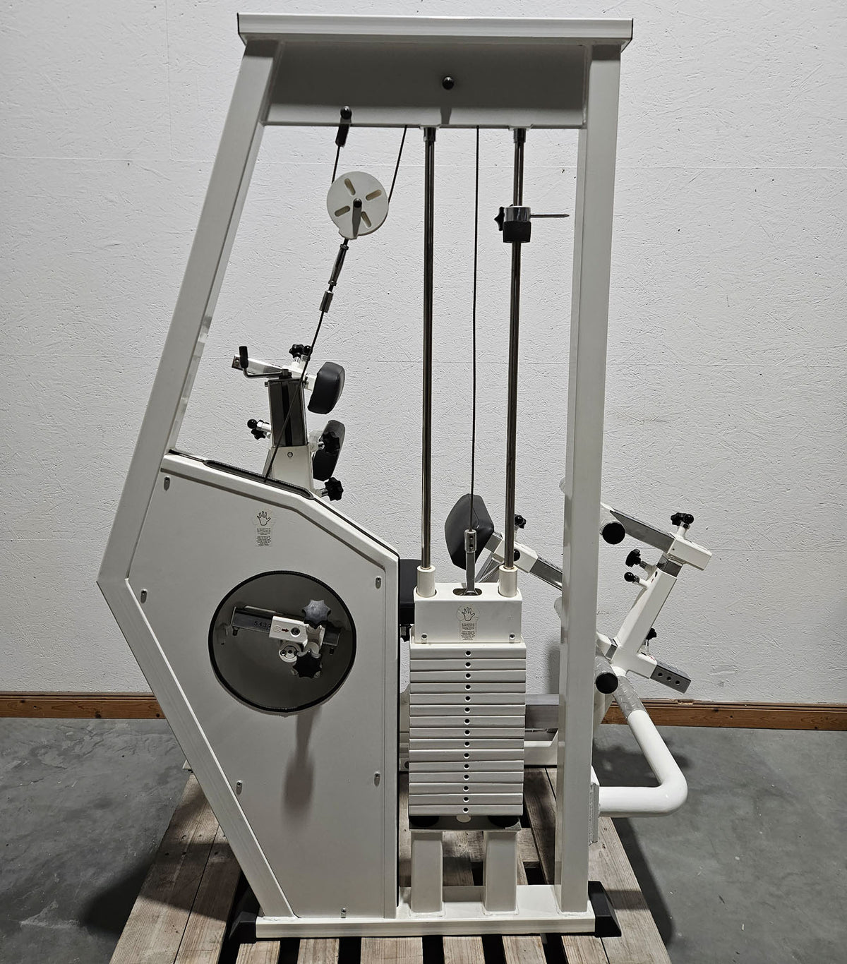 MKB Keller R14 Extensionstrainer, großer Rückenstrecker, sehr variabel einstellbar, Lower Back Machine, Hyperextension, Farbe Weiß, gebraucht - überholter Zustand