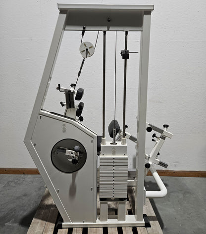 MKB Keller R14 Extensionstrainer, großer Rückenstrecker, sehr variabel einstellbar, Lower Back Machine, Hyperextension, Farbe Weiß, gebraucht - überholter Zustand