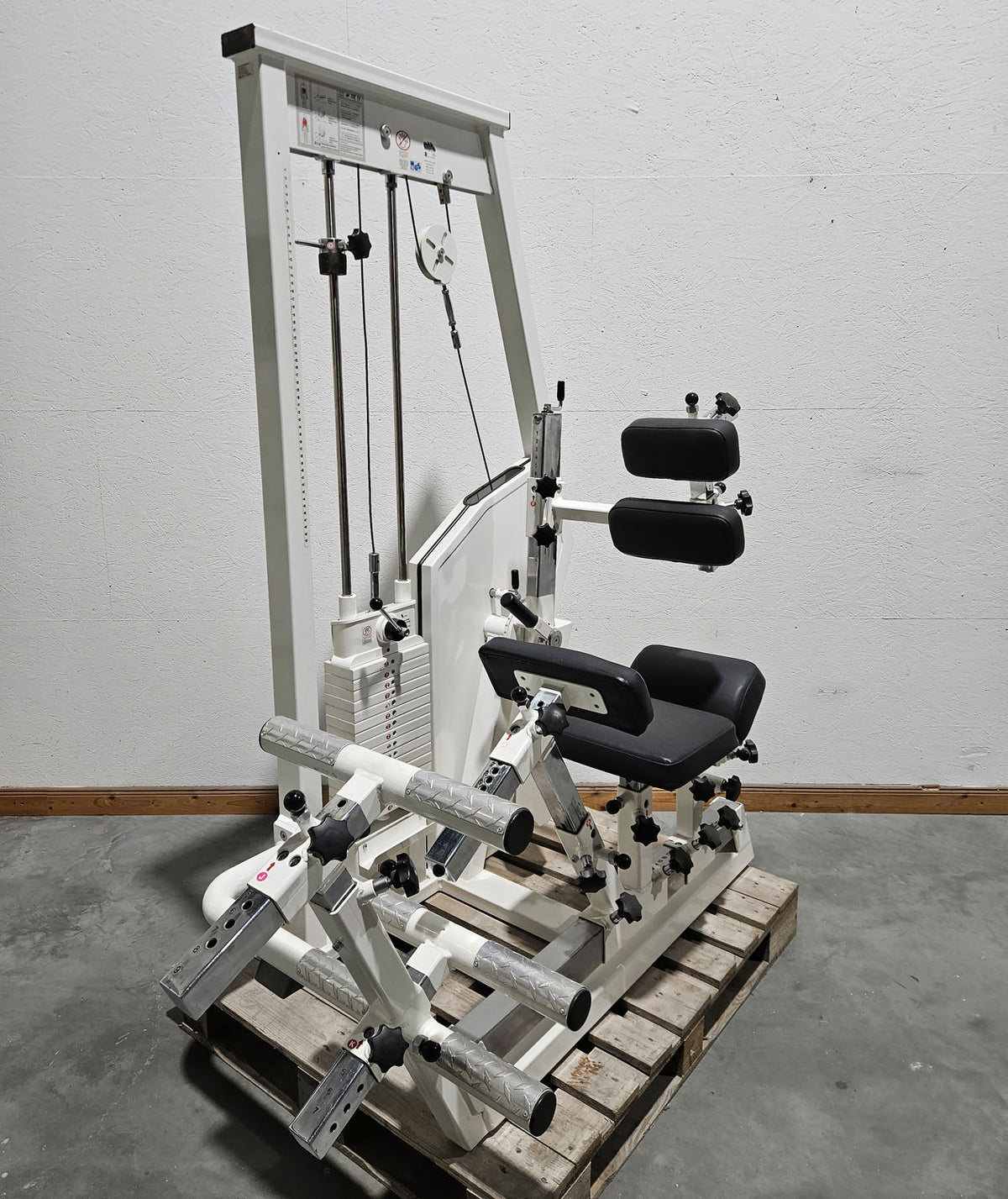 MKB Keller R14 Extensionstrainer, großer Rückenstrecker, sehr variabel einstellbar, Lower Back Machine, Hyperextension, Farbe Weiß, gebraucht - überholter Zustand