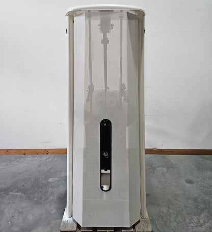 Gym80 Med80 3243 Lateralmaschine mit Trainingsarm, Lateralflexion, Latflex,  Seitneige-Maschine, Farbe Weiß, gebraucht - überholter Zustand