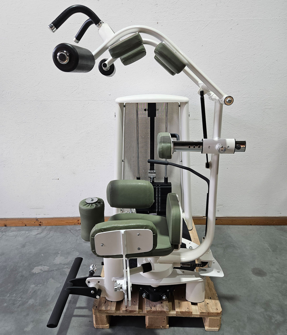 Gym80 Med80 3225 Rotation Machine, Core Rotator, Twister, Side Abdominal Muscles, Color White, Used - Refurbished Condition