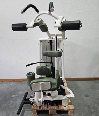 Gym80 Med80 3225 Rotation Machine, Core Rotator, Twister, Side Abdominal Muscles, Color White, Used - Refurbished Condition