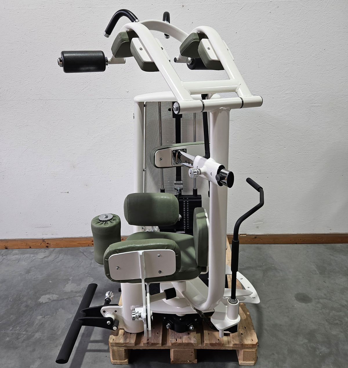 Gym80 Med80 3225 Rotation Machine, Core Rotator, Twister, Side Abdominal Muscles, Color White, Used - Refurbished Condition