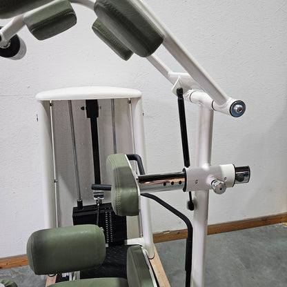Gym80 Med80 3225 Rotation Machine, Core Rotator, Twister, Side Abdominal Muscles, Color White, Used - Refurbished Condition