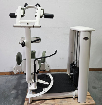 Gym80 Med80 3225 Rotation Machine, Core Rotator, Twister, Side Abdominal Muscles, Color White, Used - Refurbished Condition