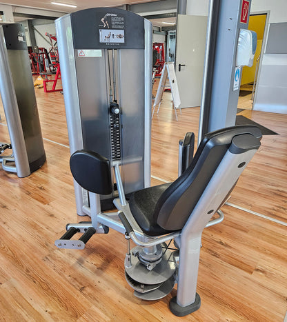 Life Fitness 2er Set = Abduktoren und Adduktorenmaschine, Hip Abduction und Hip Adduction Set, Signature Series, Rahmenfarbe Silber, gebraucht - überholter Zustand