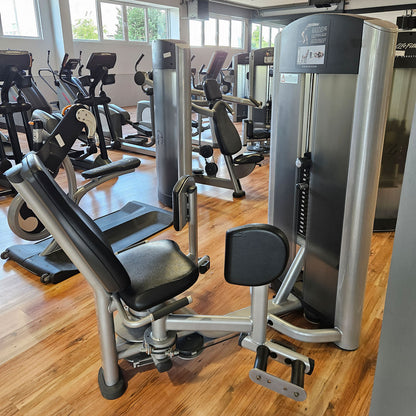 Life Fitness 2er Set = Abduktoren und Adduktorenmaschine, Hip Abduction und Hip Adduction Set, Signature Series, Rahmenfarbe Silber, gebraucht - überholter Zustand