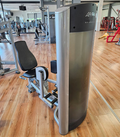Life Fitness 2er Set = Abduktoren und Adduktorenmaschine, Hip Abduction und Hip Adduction Set, Signature Series, Rahmenfarbe Silber, gebraucht - überholter Zustand
