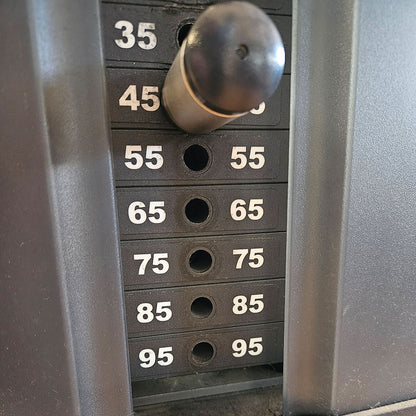 Life Fitness Schulterpresse, Shoulder Press, Overhead Press, Signature Series, Rahmenfarbe Silber, gebraucht - überholter Zustand
