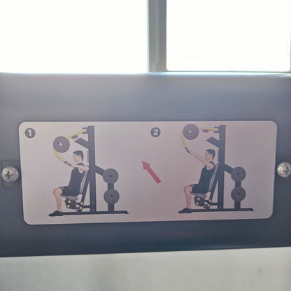 Master Sport Plate loaded Set, 10 Kraftgeräte, Farbe Schwarz und Rot, gebraucht - geprüfter Zustand