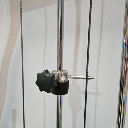 MKB Keller Funktionsstemme, Beinpresse verstellbar sitzend - liegend, 200kg Gewichtsblock, Farbe Weiß, gebraucht - überholter Zustand