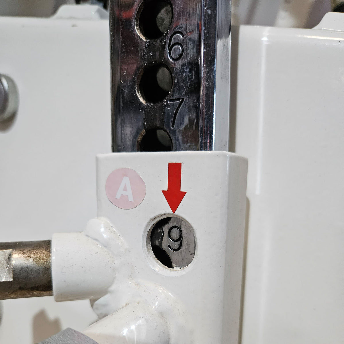 MKB Keller Funktionsstemme, Beinpresse verstellbar sitzend - liegend, 200kg Gewichtsblock, Farbe Weiß, gebraucht - überholter Zustand