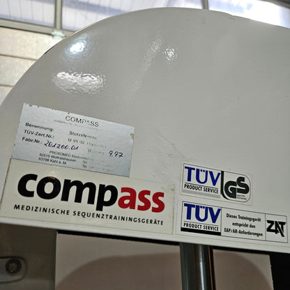Proxomed, Stützstemme, Dips, Trizepsmaschine, Armstrecker, Compass Serie, Farbe Weiß, gebraucht - geprüfter Zustand mit Gebrauchsspuren