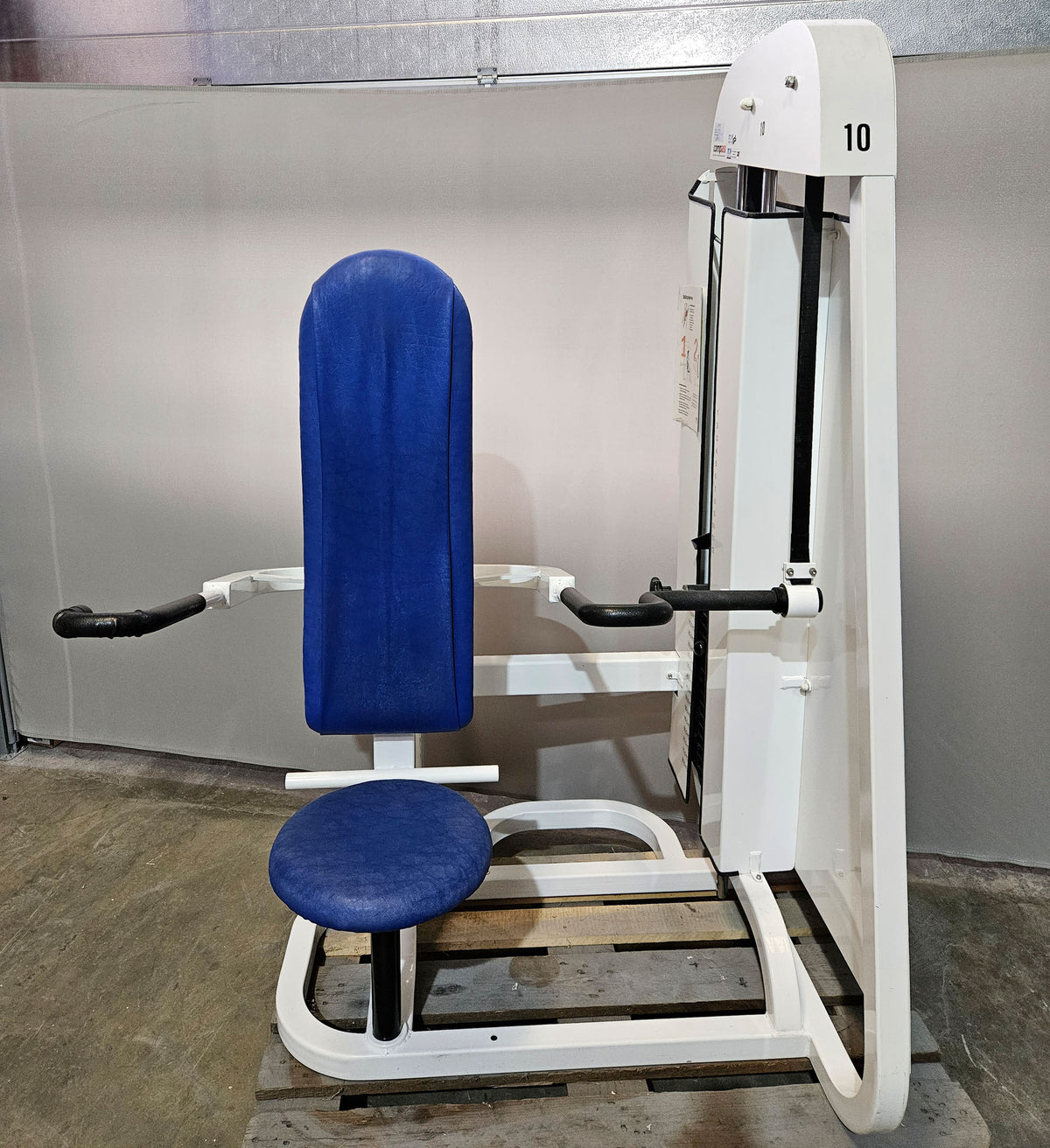 Proxomed, Stützstemme, Dips, Trizepsmaschine, Armstrecker, Compass Serie, Farbe Weiß, gebraucht - geprüfter Zustand mit Gebrauchsspuren