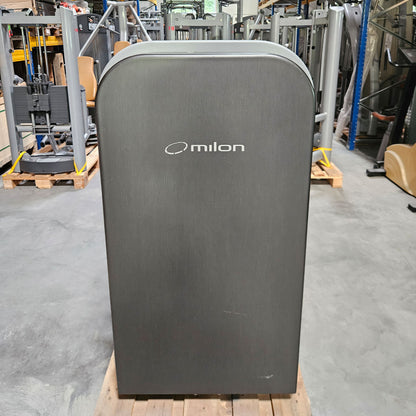 Milon Milcanic Adductor Machine, Hip Adductor, frame color silver, trim anthracite, used - refurbished condition