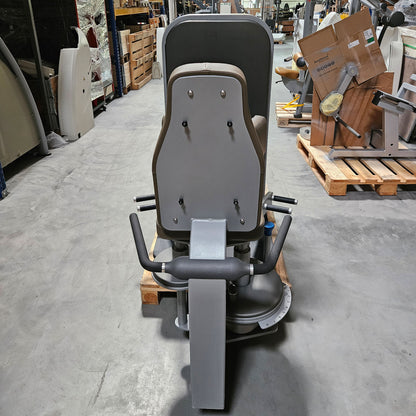 Milon Milcanic Adductor Machine, Hip Adductor, frame color silver, trim anthracite, used - refurbished condition