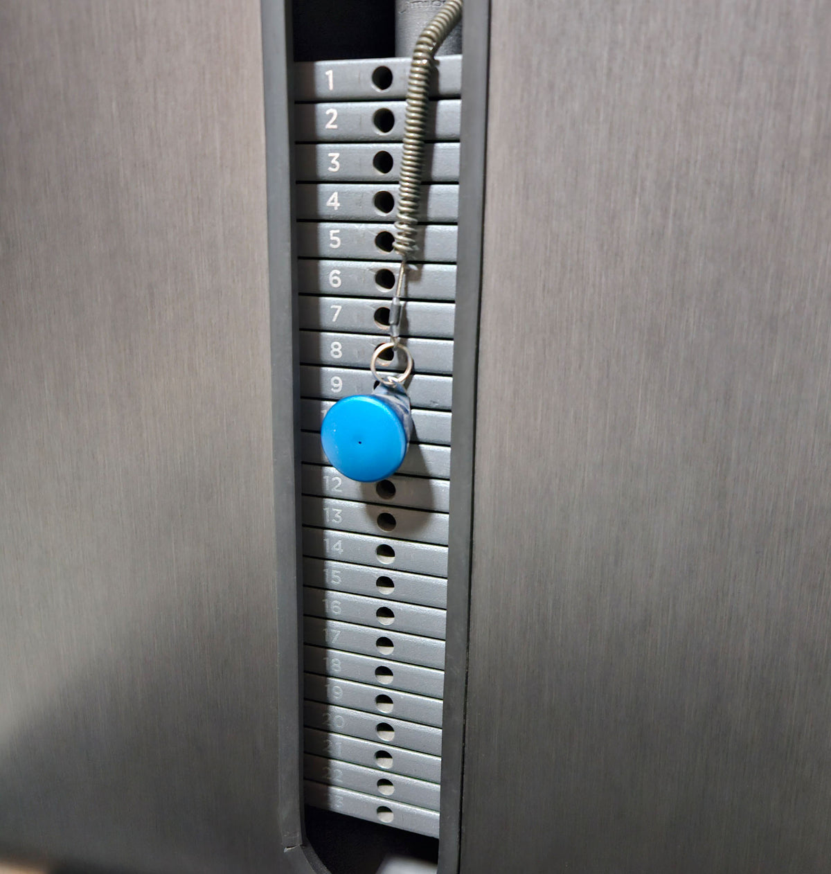 Milon Milcanic Adductor Machine, Hip Adductor, frame color silver, trim anthracite, used - refurbished condition