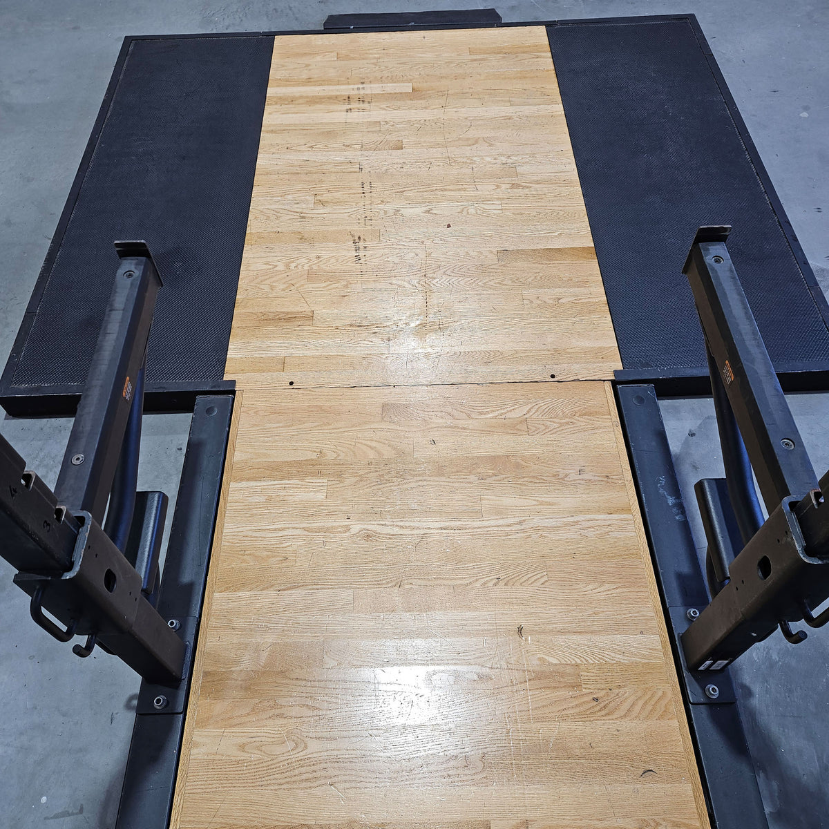 Precor Half Rack inkl. Bodenplattform, Abwurfplattform aus Gummi und Holz, Discovery Series, Ähnlich Full Power Rack, gebraucht - geprüfter Zustand mit optischen Gebrauchsspuren