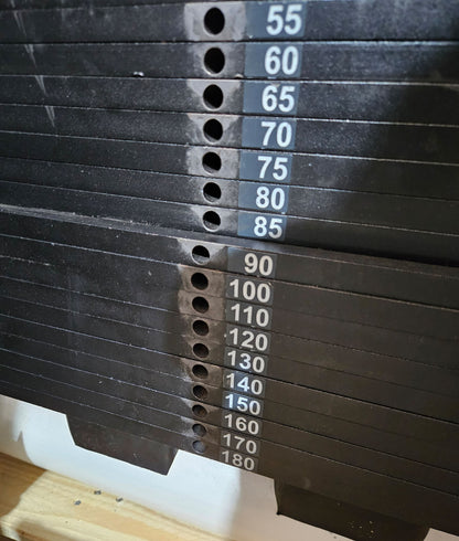 Gym80 Med80 3283 Seated - Supine Leg Press, 180kg weight stack, adjustable leg press, color white, used - refurbished condition