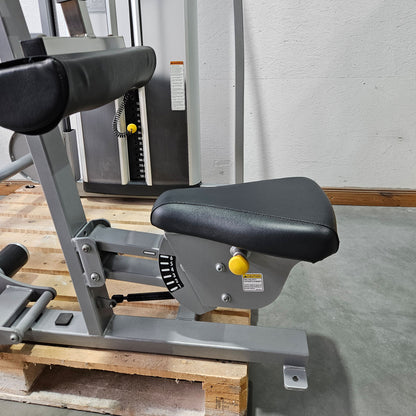 Cybex Eagle Lat Pulldown, bilateral lat pulldown, large 131kg weight stack, silver frame, used - refurbished condition