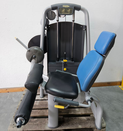 Technogym 2-piece set = Leg Extension and Leg Curl, Selection Line, frame color silver, used - refurbished condition