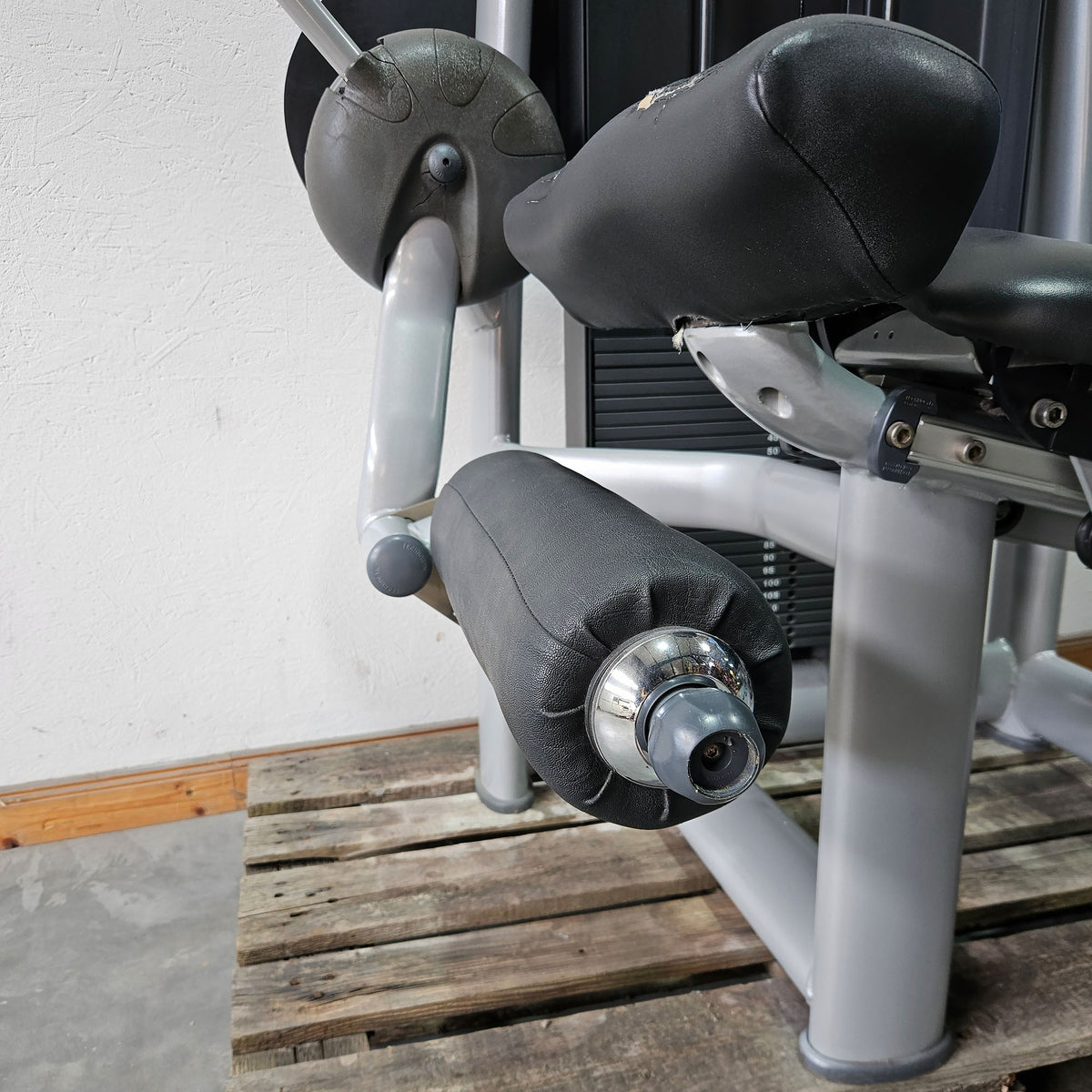 Technogym 2-piece set = Leg Extension and Leg Curl, Selection Line, frame color silver, used - refurbished condition