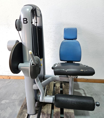 Technogym 2-piece set = Leg Extension and Leg Curl, Selection Line, frame color silver, used - refurbished condition