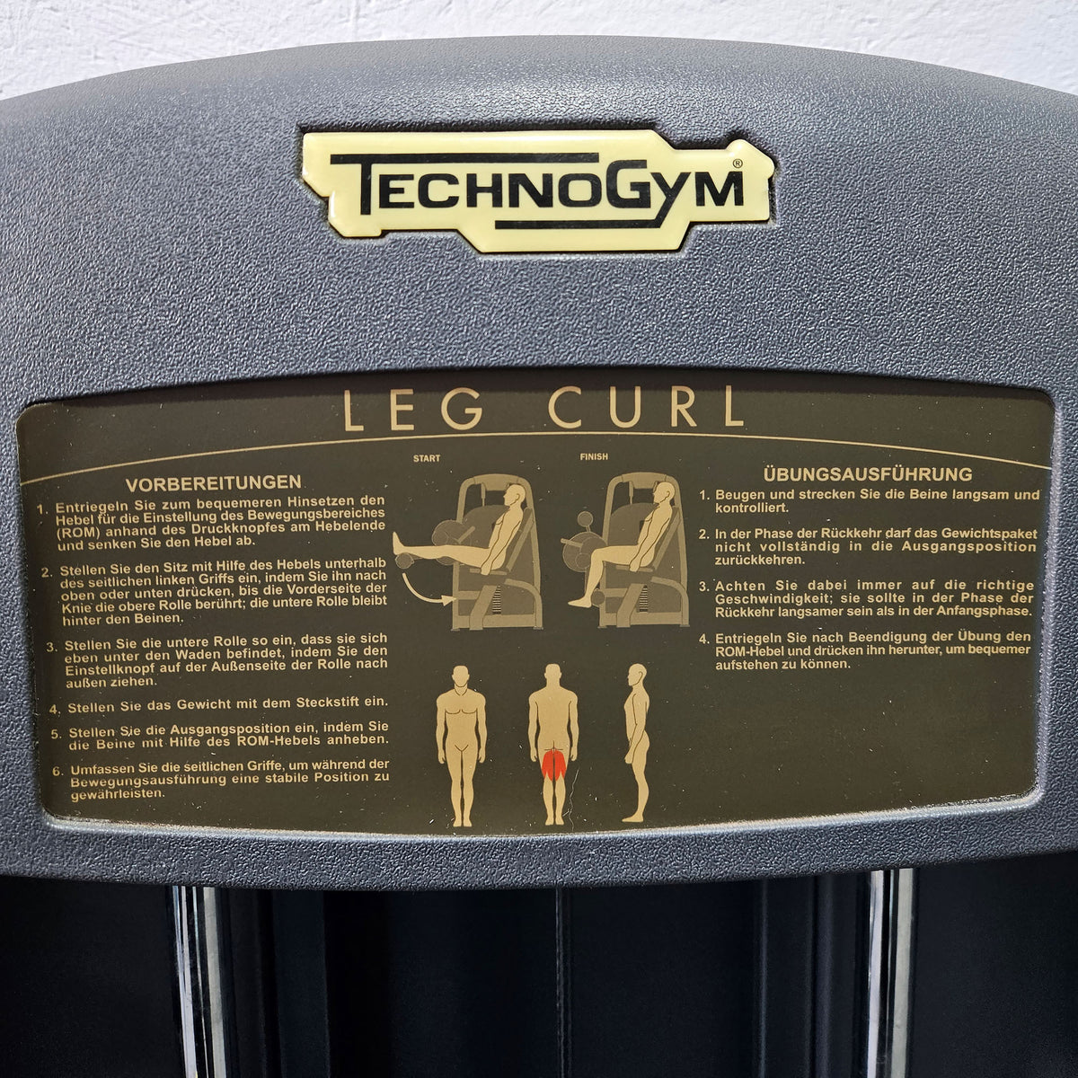 Technogym 2-piece set = Leg Extension and Leg Curl, Selection Line, frame color silver, used - refurbished condition