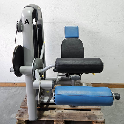 Technogym 2-piece set = Leg Extension and Leg Curl, Selection Line, frame color silver, used - refurbished condition