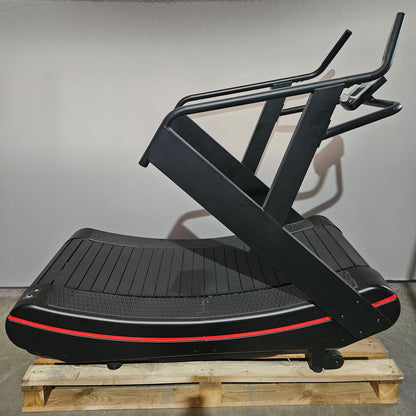 Curved Slat Treadmill - similar to Assault Runner or Woodway, Color Black, used - tested condition