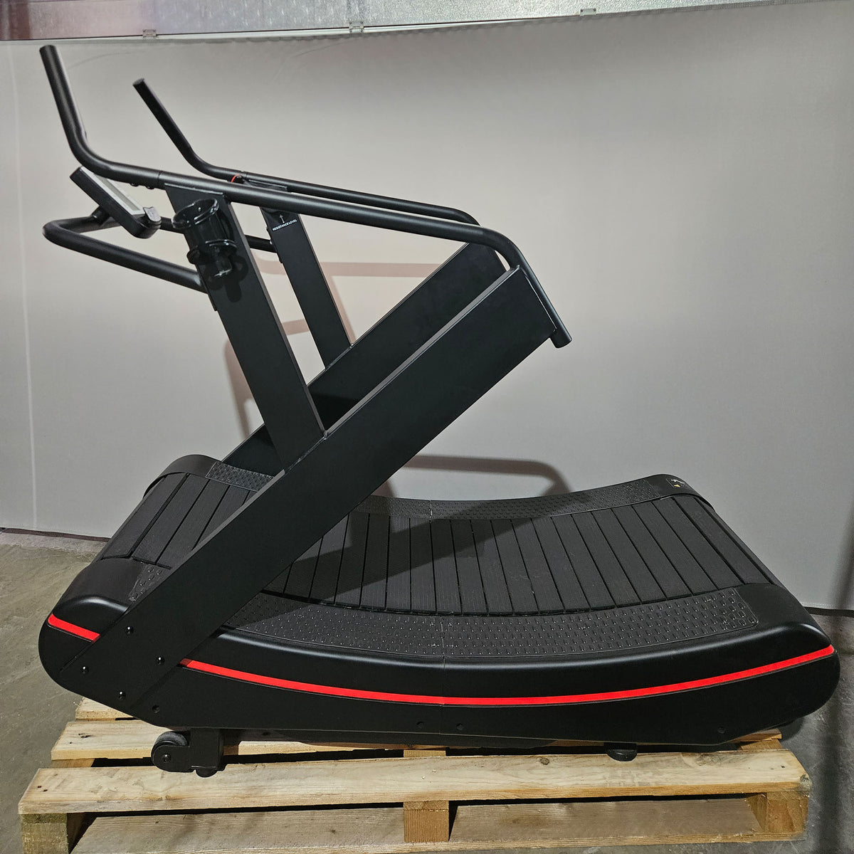 Curved Slat Treadmill - similar to Assault Runner or Woodway, Color Black, used - tested condition