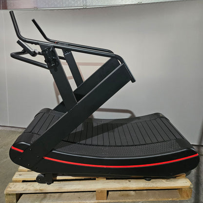 Curved Slat Treadmill - similar to Assault Runner or Woodway, Color Black, used - tested condition